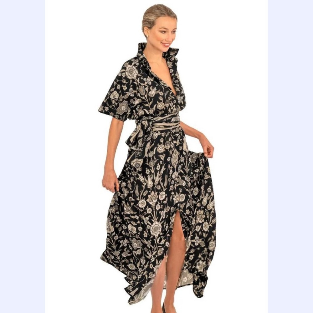 Gretchen Scott Panache Maxi Dress - Topkapi Navy $219 XXL Goddess - Picture 9 of 12